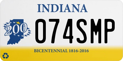 IN license plate 074SMP