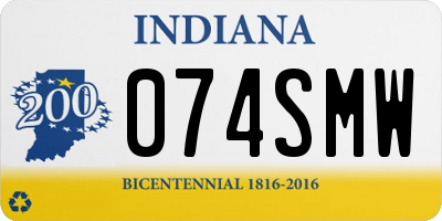 IN license plate 074SMW