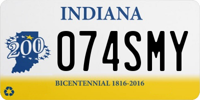 IN license plate 074SMY