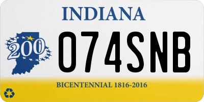 IN license plate 074SNB