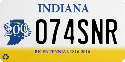 IN license plate 074SNR