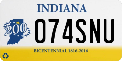 IN license plate 074SNU