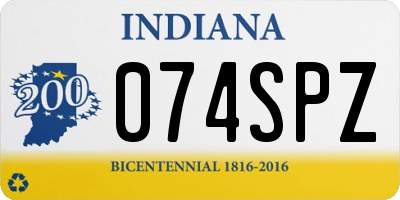 IN license plate 074SPZ