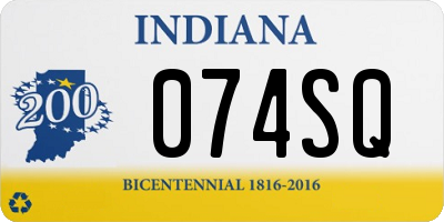 IN license plate 074SQ