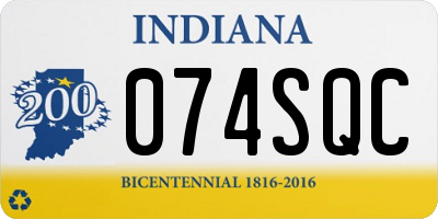 IN license plate 074SQC