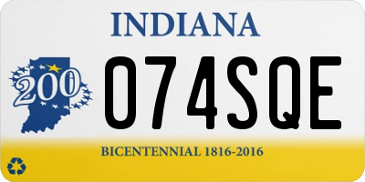 IN license plate 074SQE