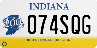 IN license plate 074SQG