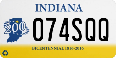 IN license plate 074SQQ