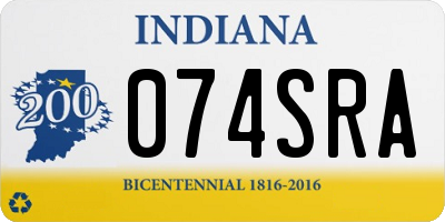 IN license plate 074SRA