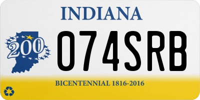 IN license plate 074SRB