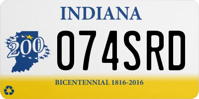 IN license plate 074SRD