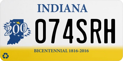 IN license plate 074SRH