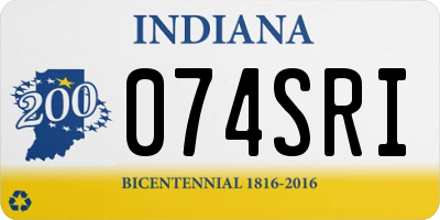 IN license plate 074SRI