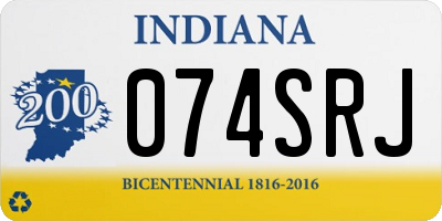 IN license plate 074SRJ