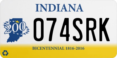 IN license plate 074SRK