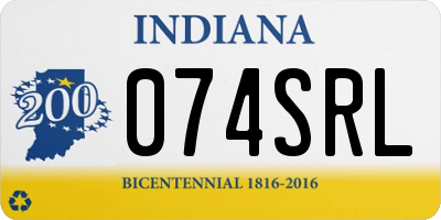 IN license plate 074SRL