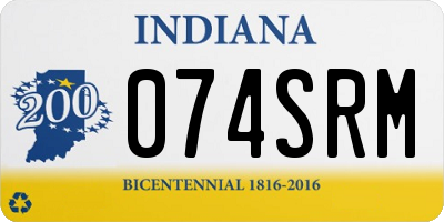 IN license plate 074SRM