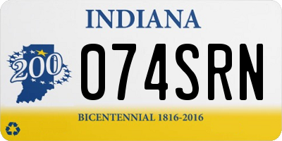 IN license plate 074SRN