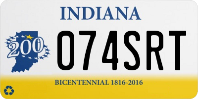 IN license plate 074SRT