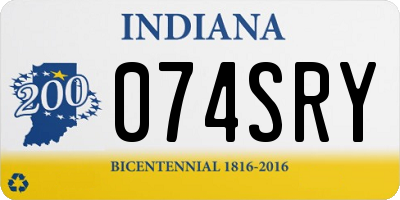 IN license plate 074SRY