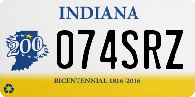 IN license plate 074SRZ