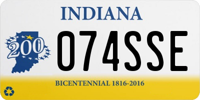 IN license plate 074SSE