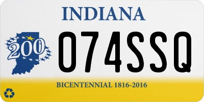 IN license plate 074SSQ