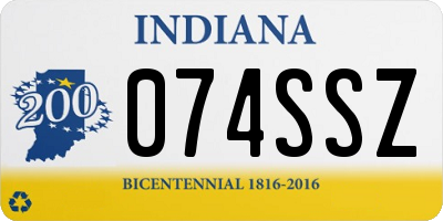 IN license plate 074SSZ