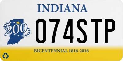 IN license plate 074STP