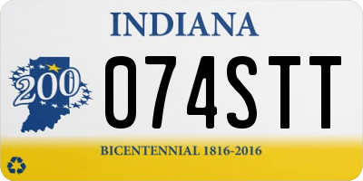 IN license plate 074STT