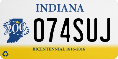 IN license plate 074SUJ