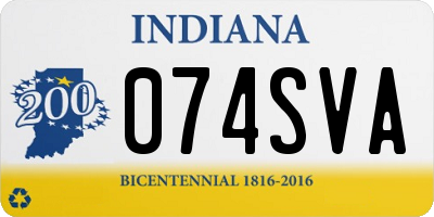 IN license plate 074SVA