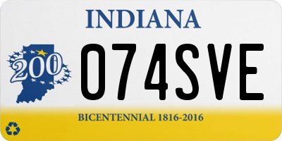 IN license plate 074SVE