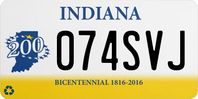 IN license plate 074SVJ