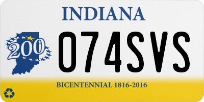IN license plate 074SVS