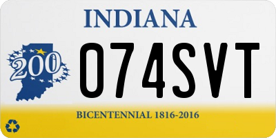 IN license plate 074SVT
