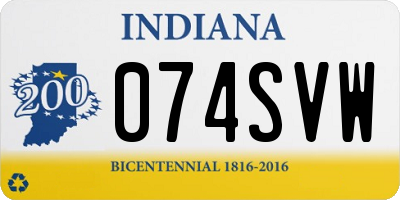 IN license plate 074SVW