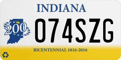 IN license plate 074SZG