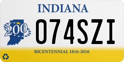 IN license plate 074SZI