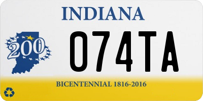 IN license plate 074TA