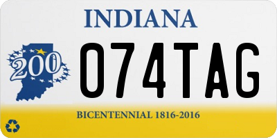 IN license plate 074TAG