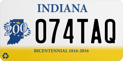 IN license plate 074TAQ