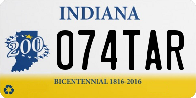 IN license plate 074TAR