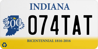 IN license plate 074TAT