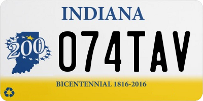 IN license plate 074TAV