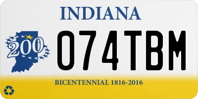 IN license plate 074TBM