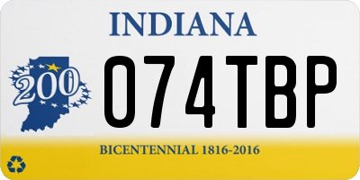IN license plate 074TBP