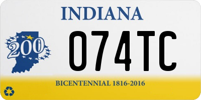 IN license plate 074TC