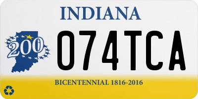 IN license plate 074TCA