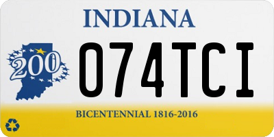IN license plate 074TCI